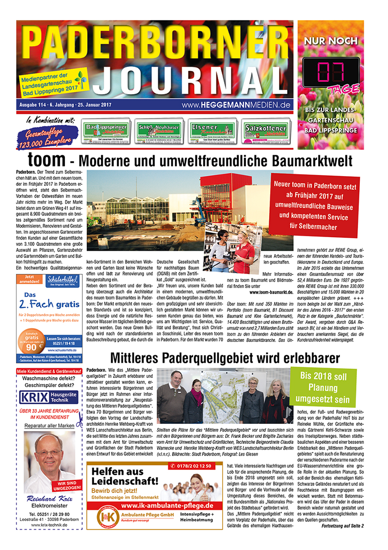 Paderborner Journal 114 vom 25.01.2017