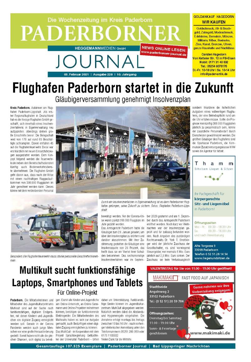 Paderborner Journal 226 vom 03.02.2021