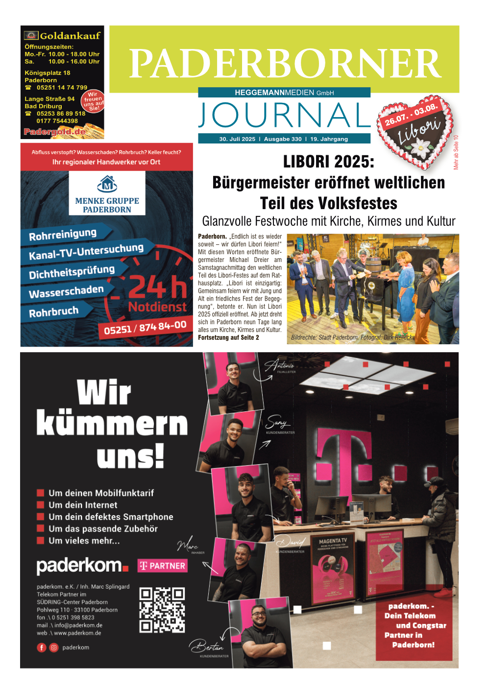 PJ 330 vom 30.07.2025