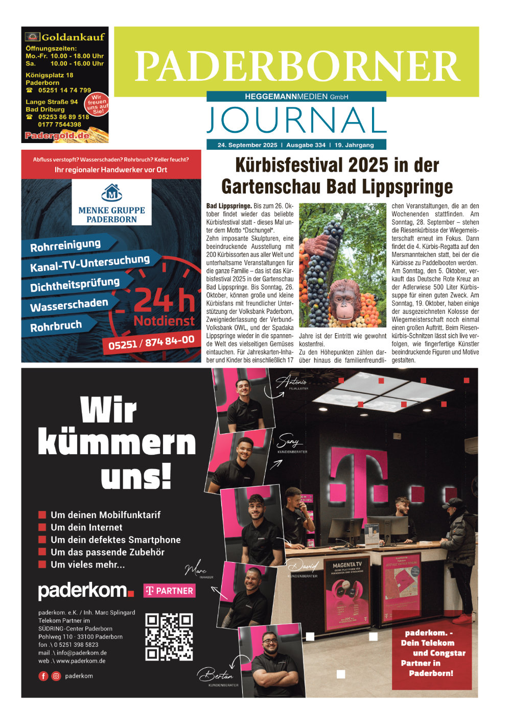 PJ 334 vom 24.09.2025