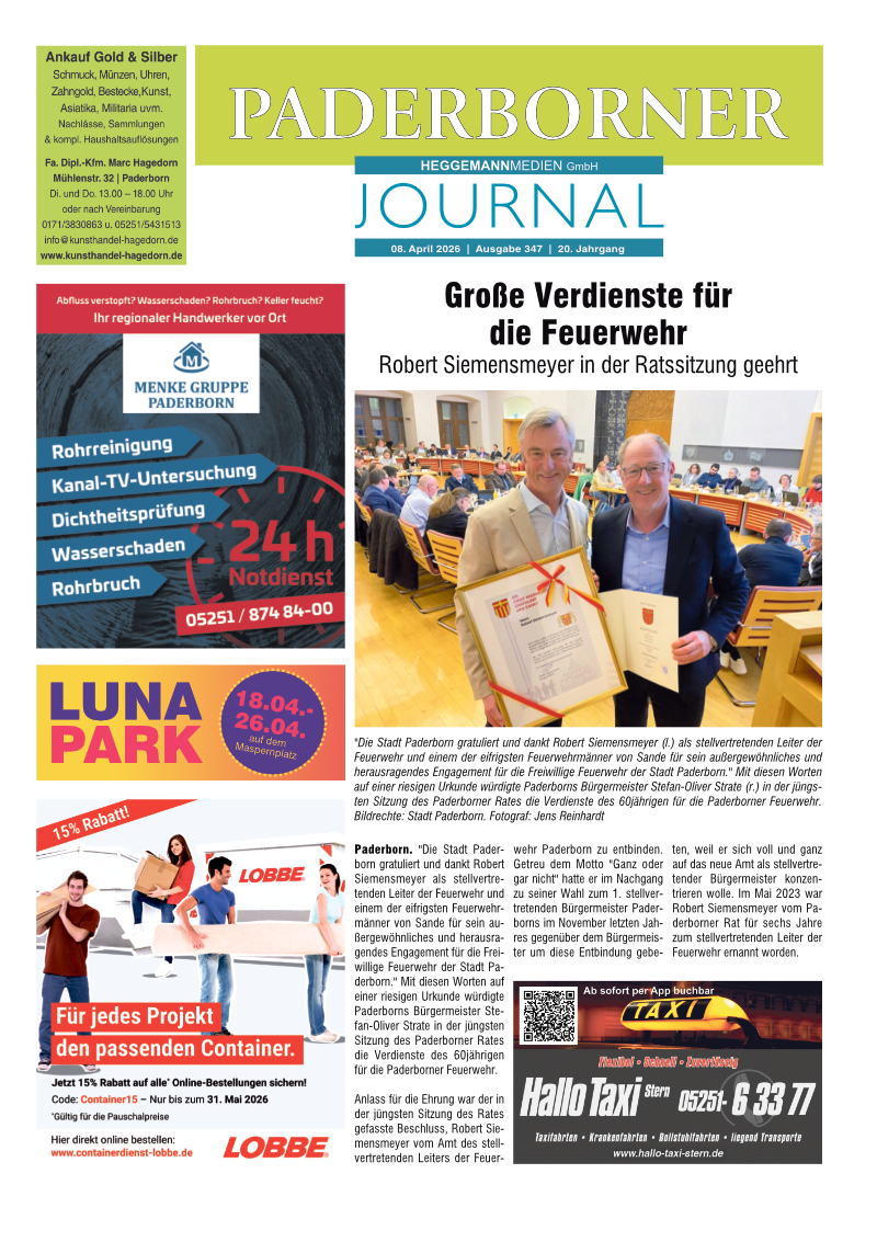 Paderborner Journal Ausgabe 347 Paderborner Journal Ausgabe 347